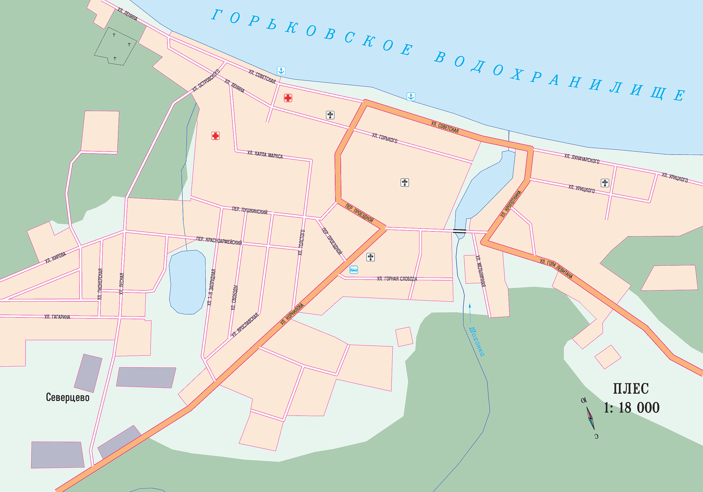 Map of Ples