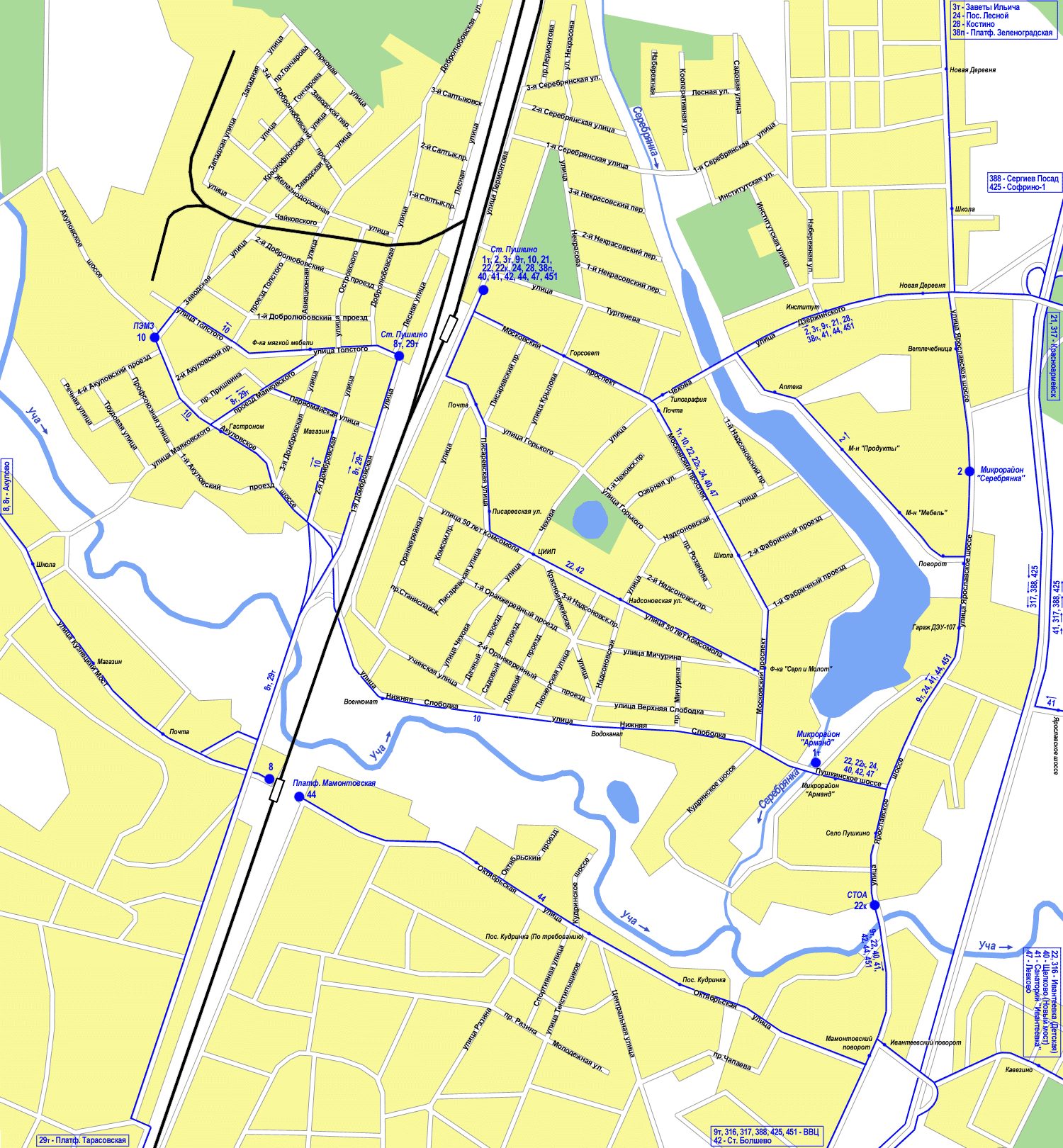 Map of Pushkino