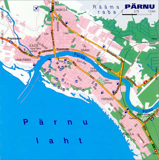 Map of Pyarnu