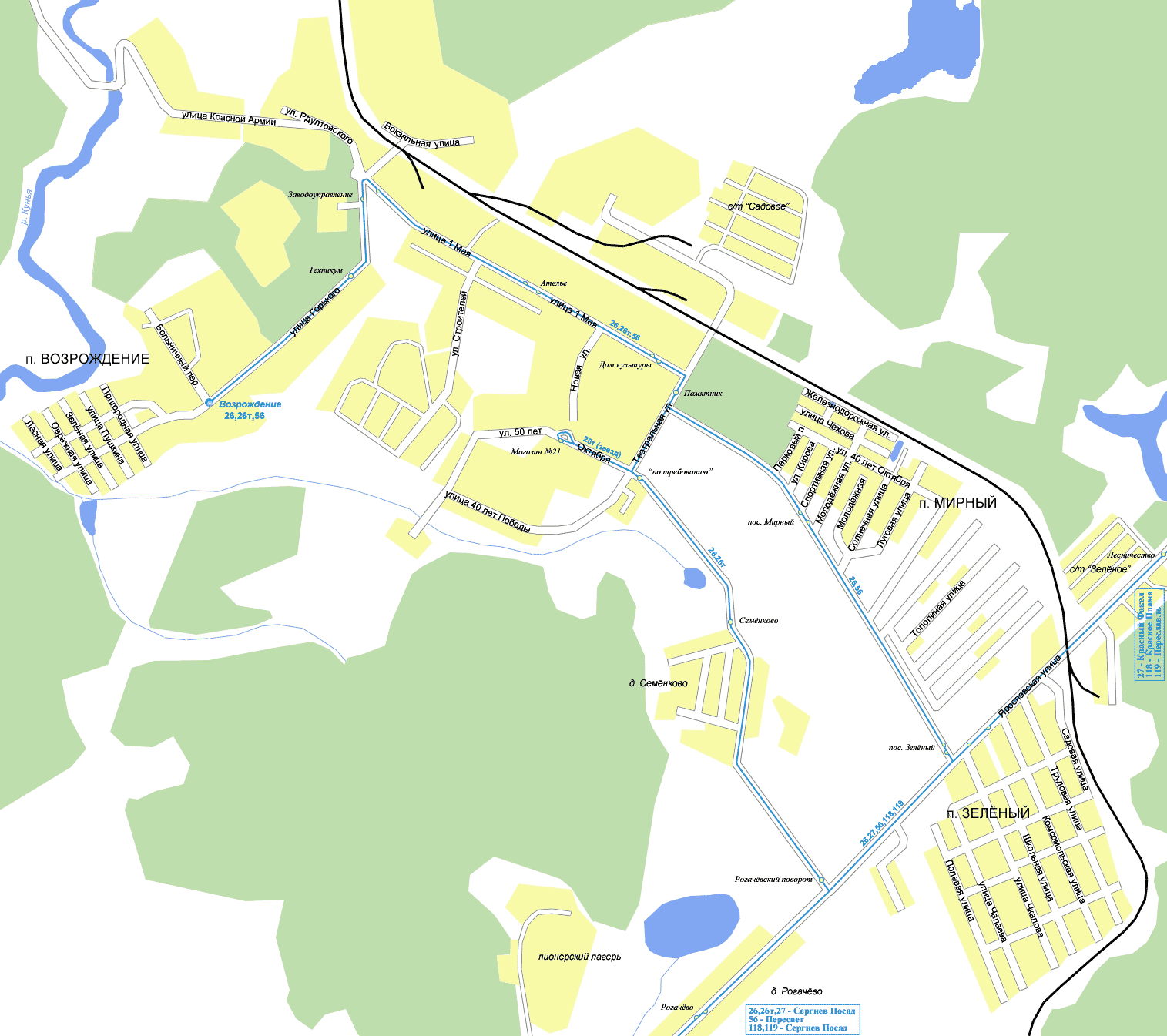 Map of Krasnozavodsk