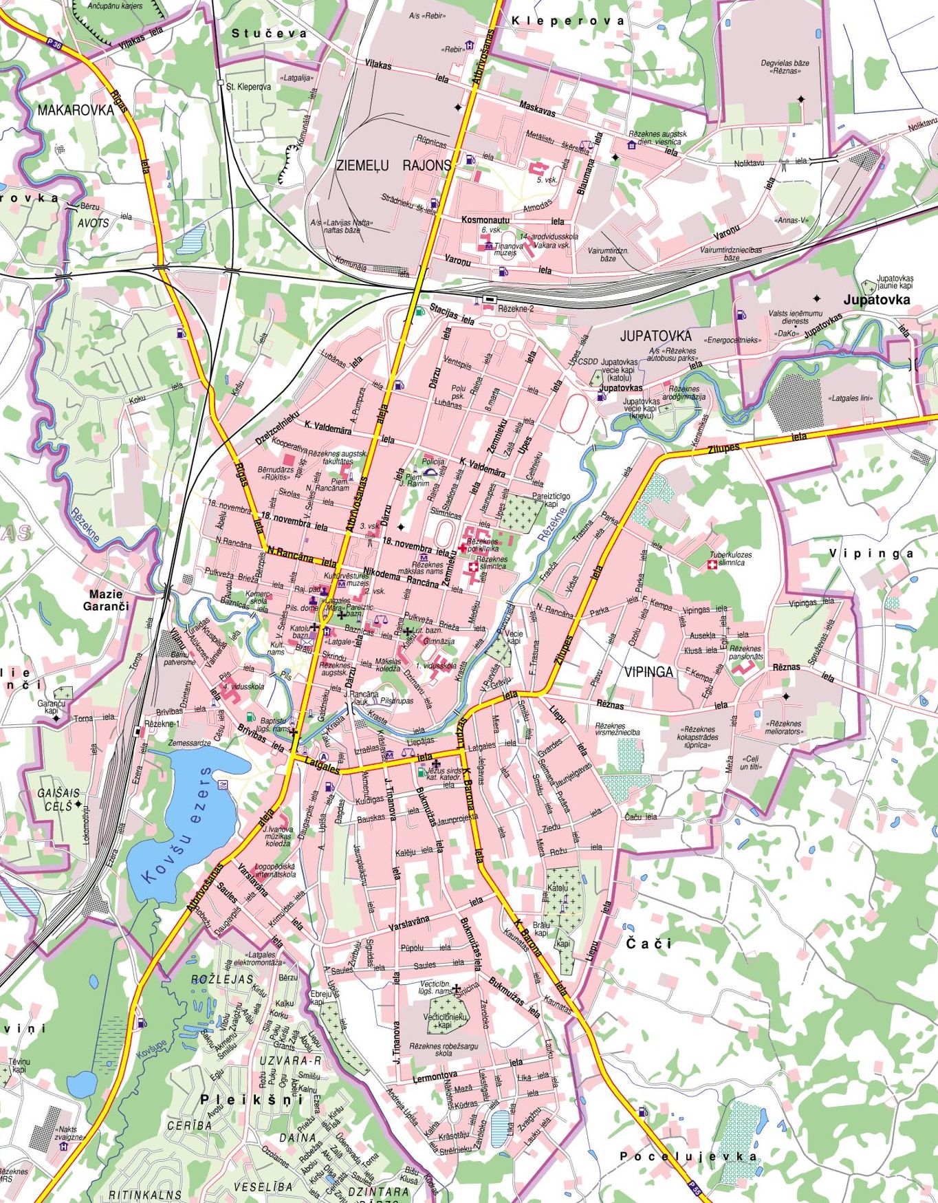 Map of Rezekna