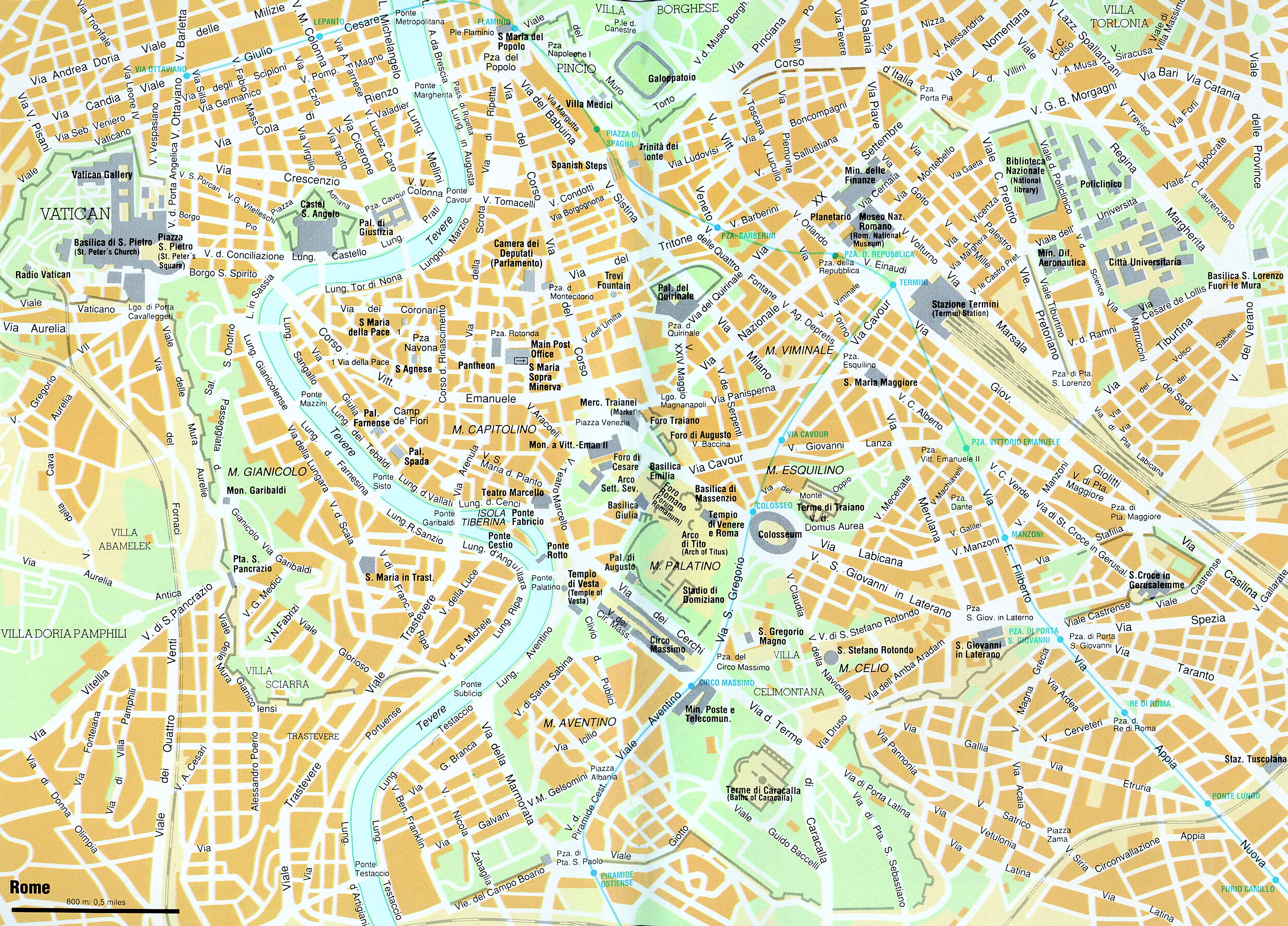 Map of Rome