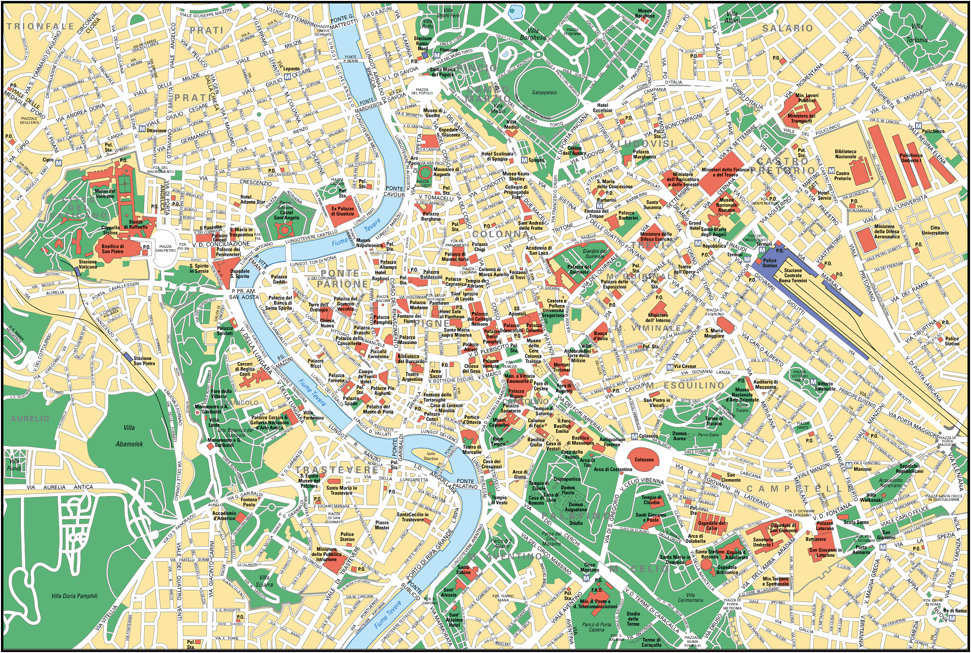 Map of Rome