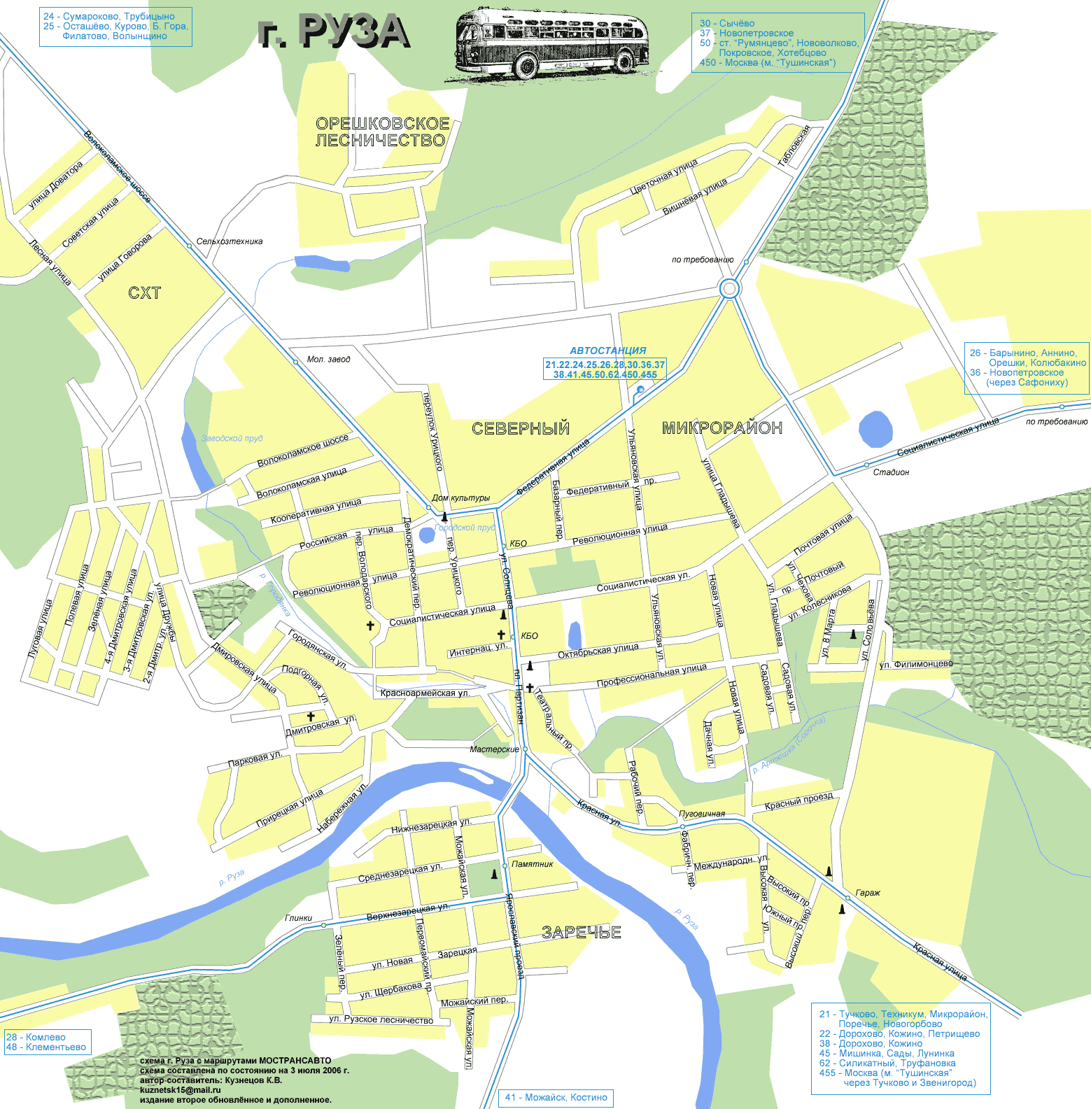 Map of Ruza