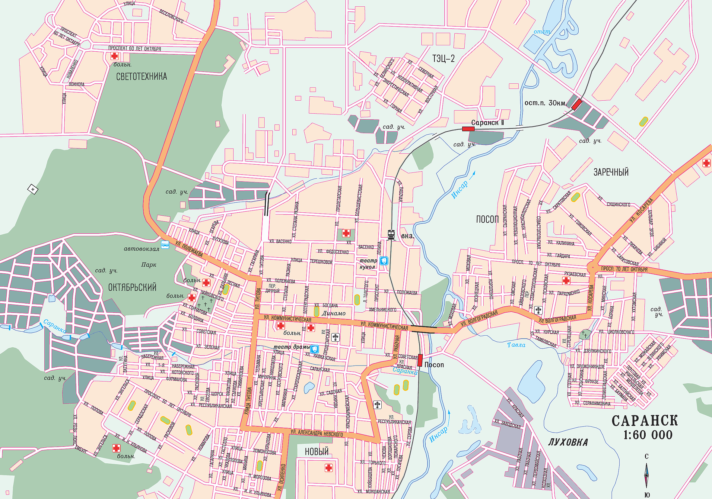 Map of Saransk