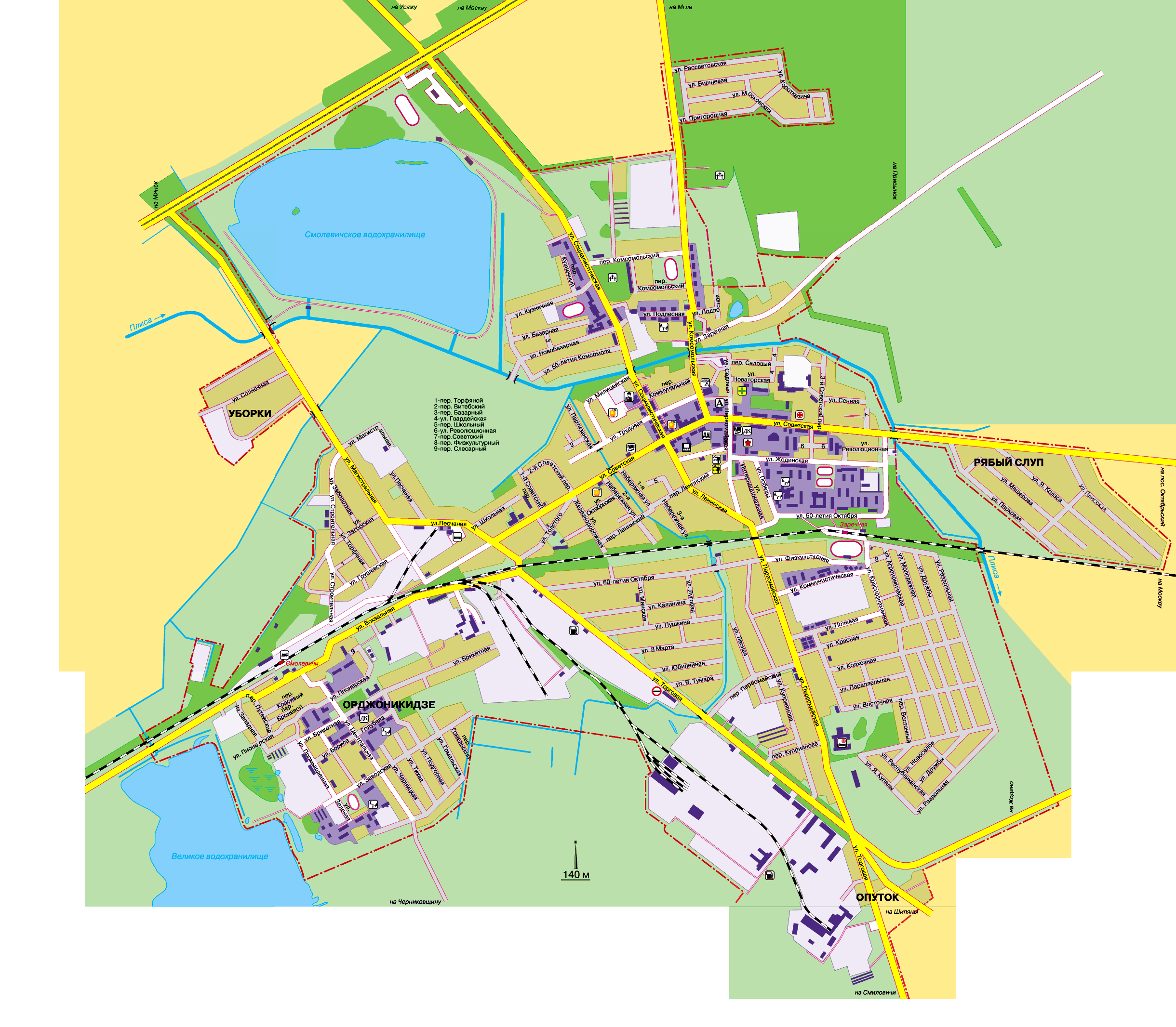 Map of Smolevichi