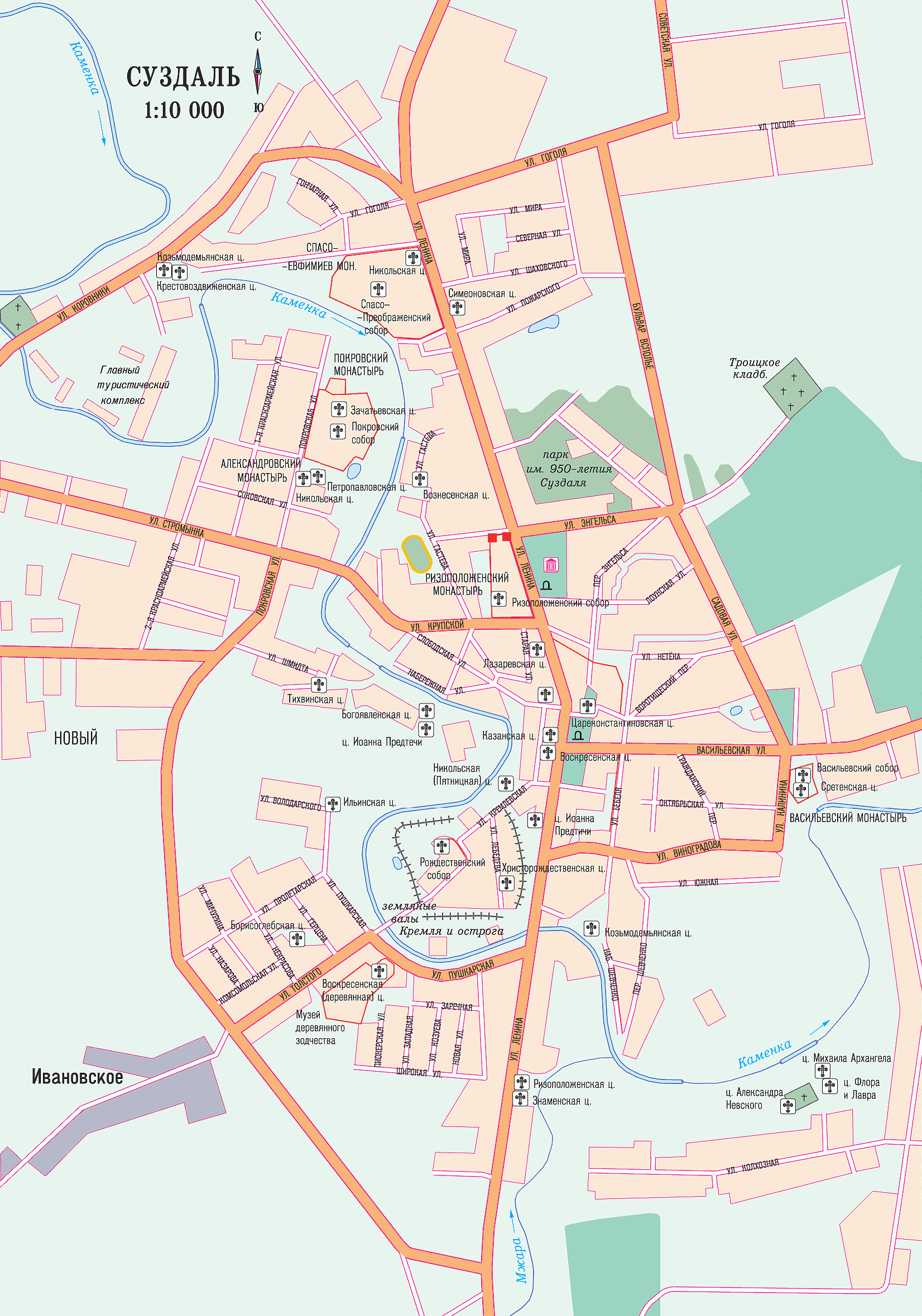 Map of Suzdal