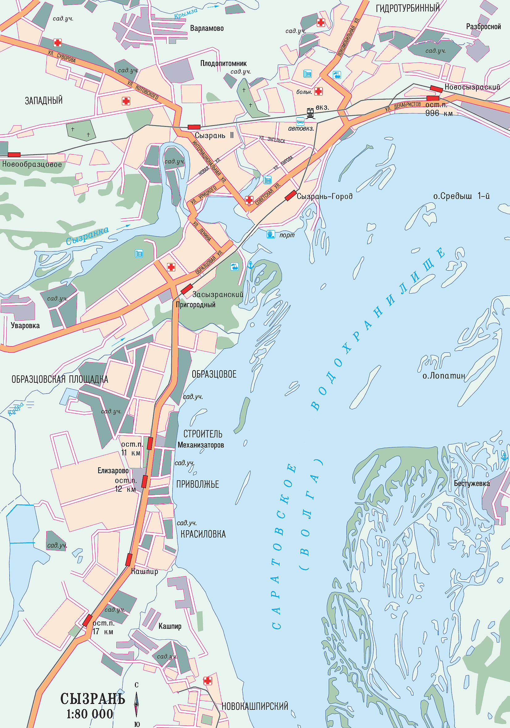 Map of Syzran