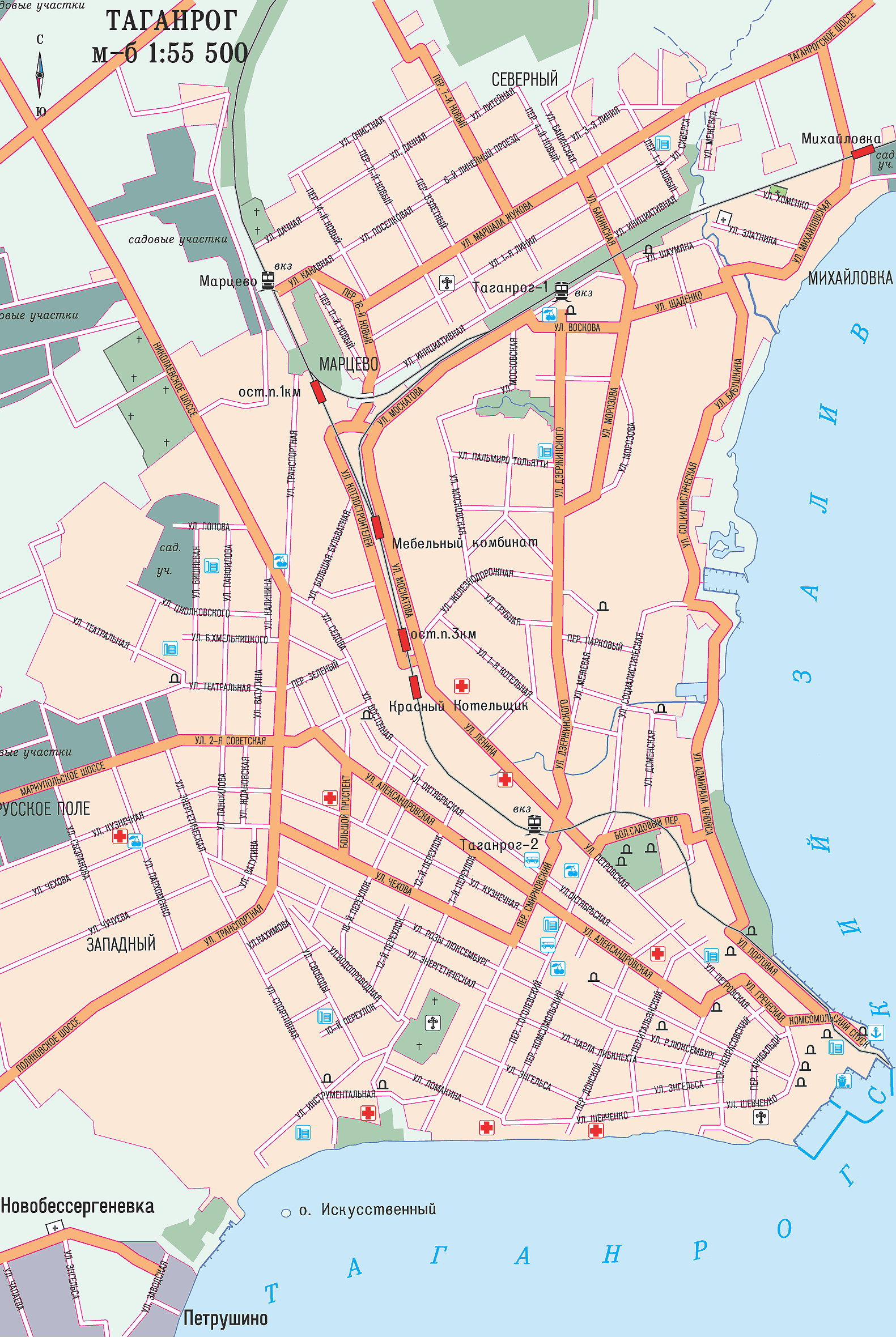 Map of Taganrog