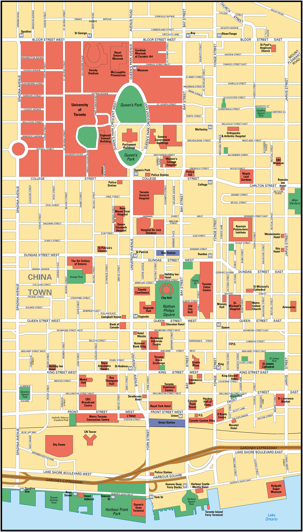 Map of Toronto