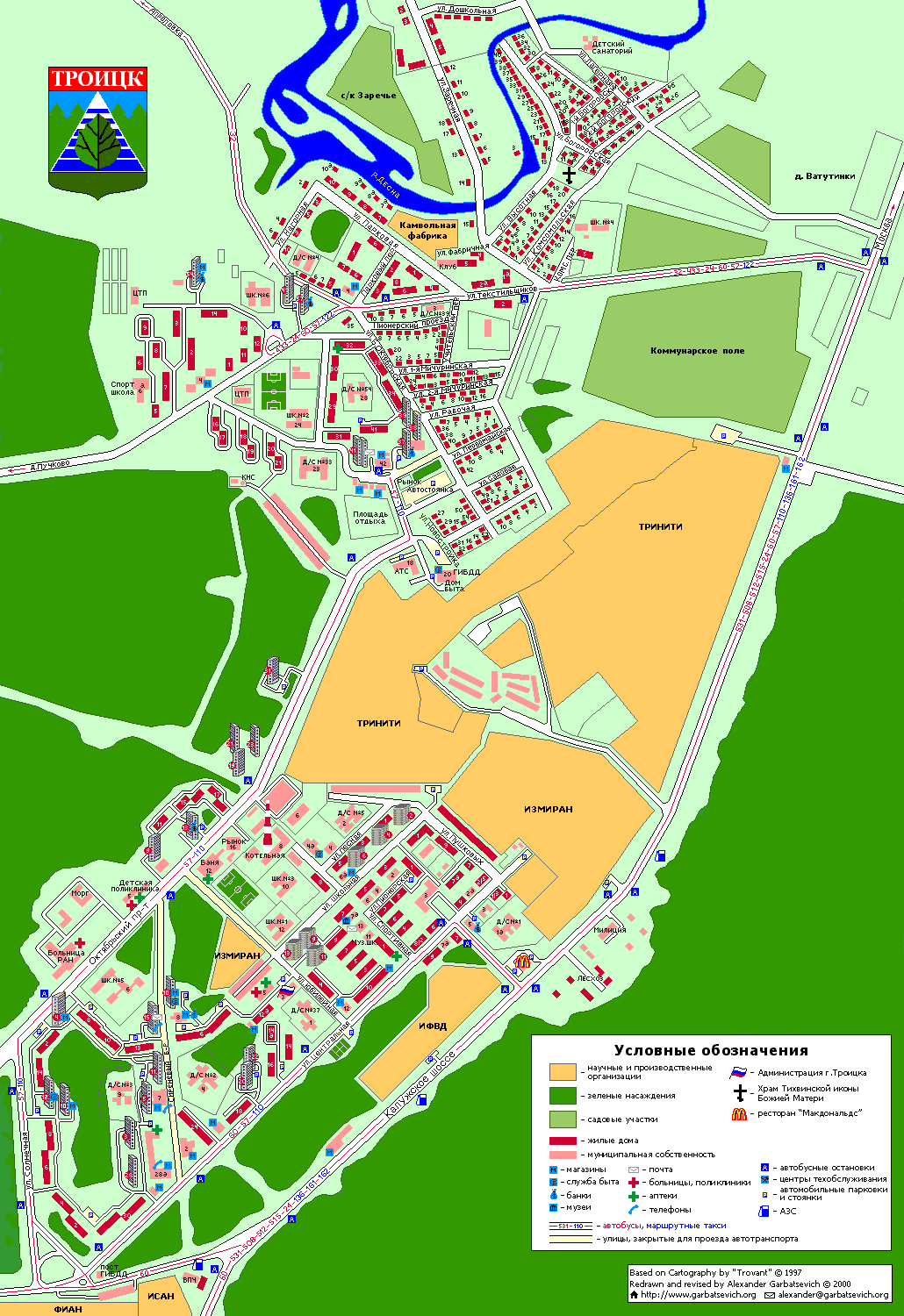 Map of Troitsk