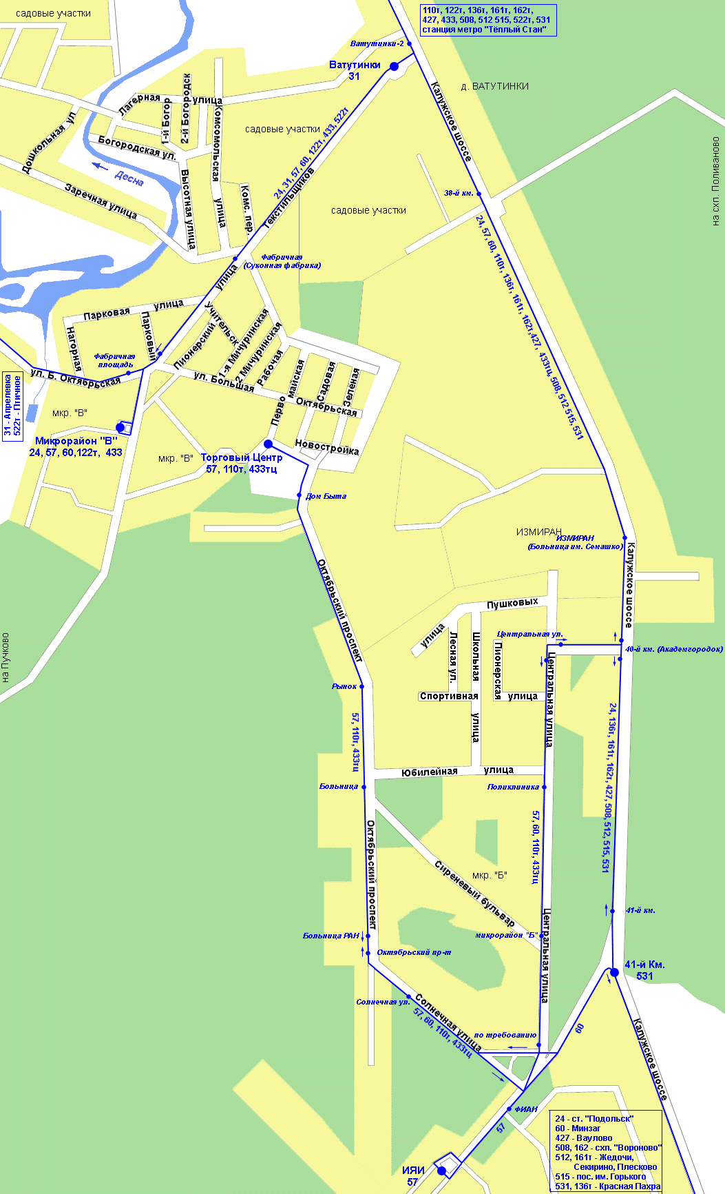 Map of Troitsk