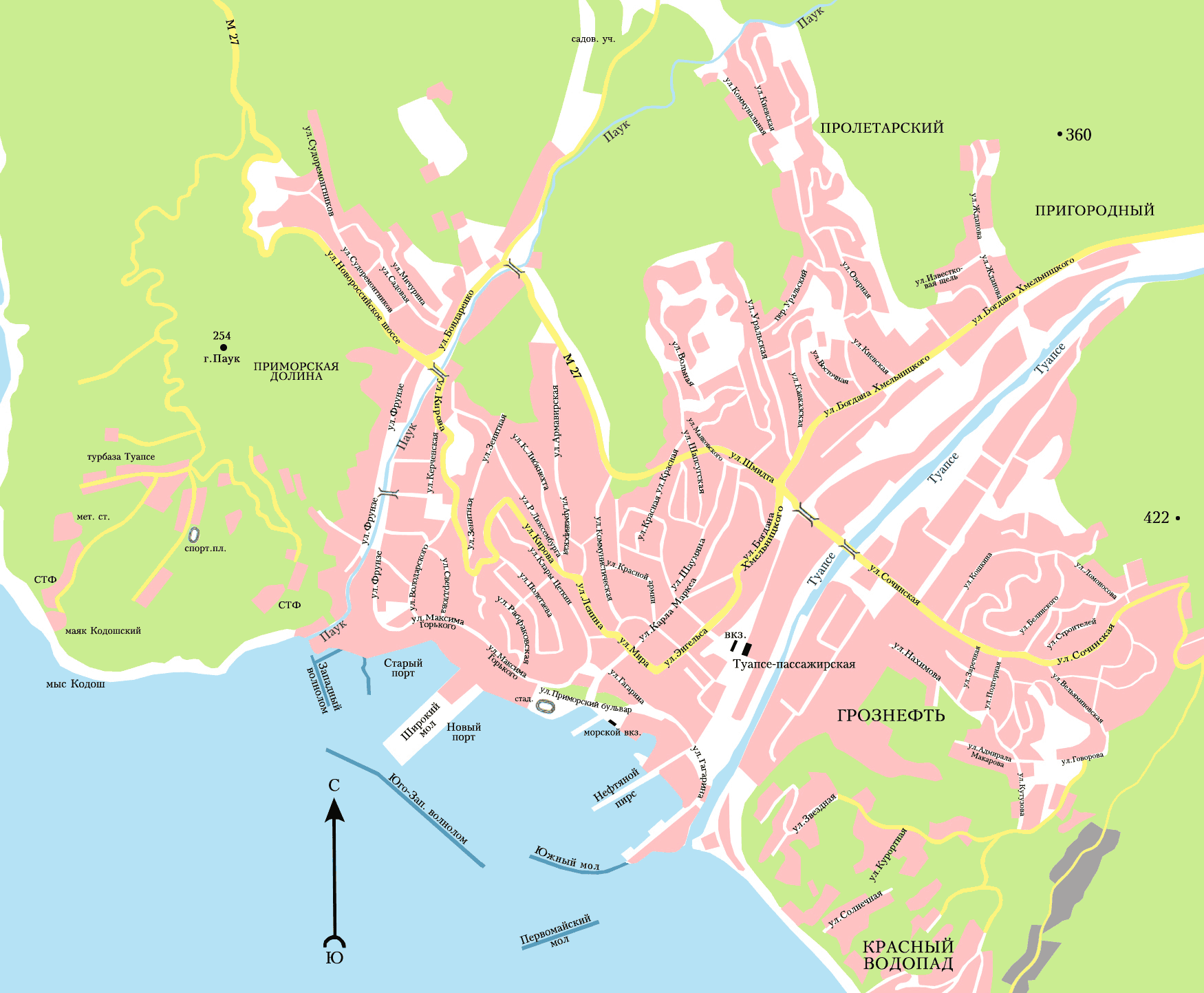 Map of Tuapse