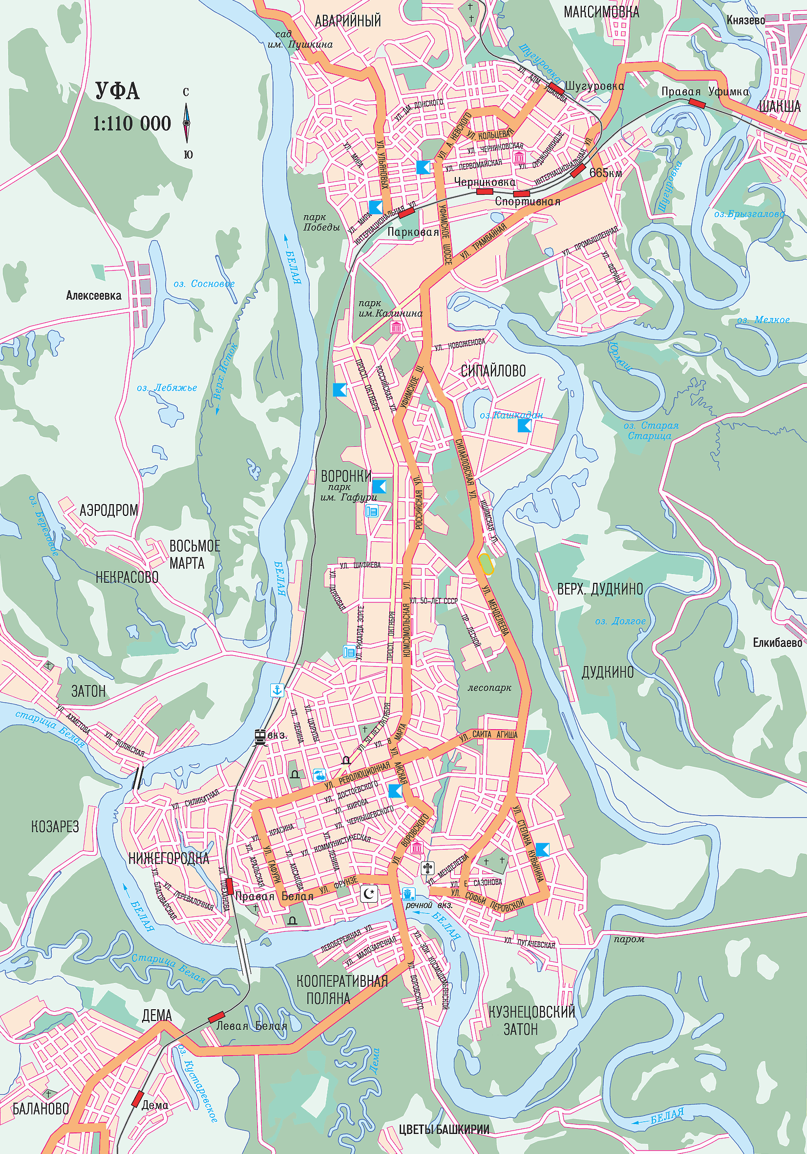 Map of Ufa