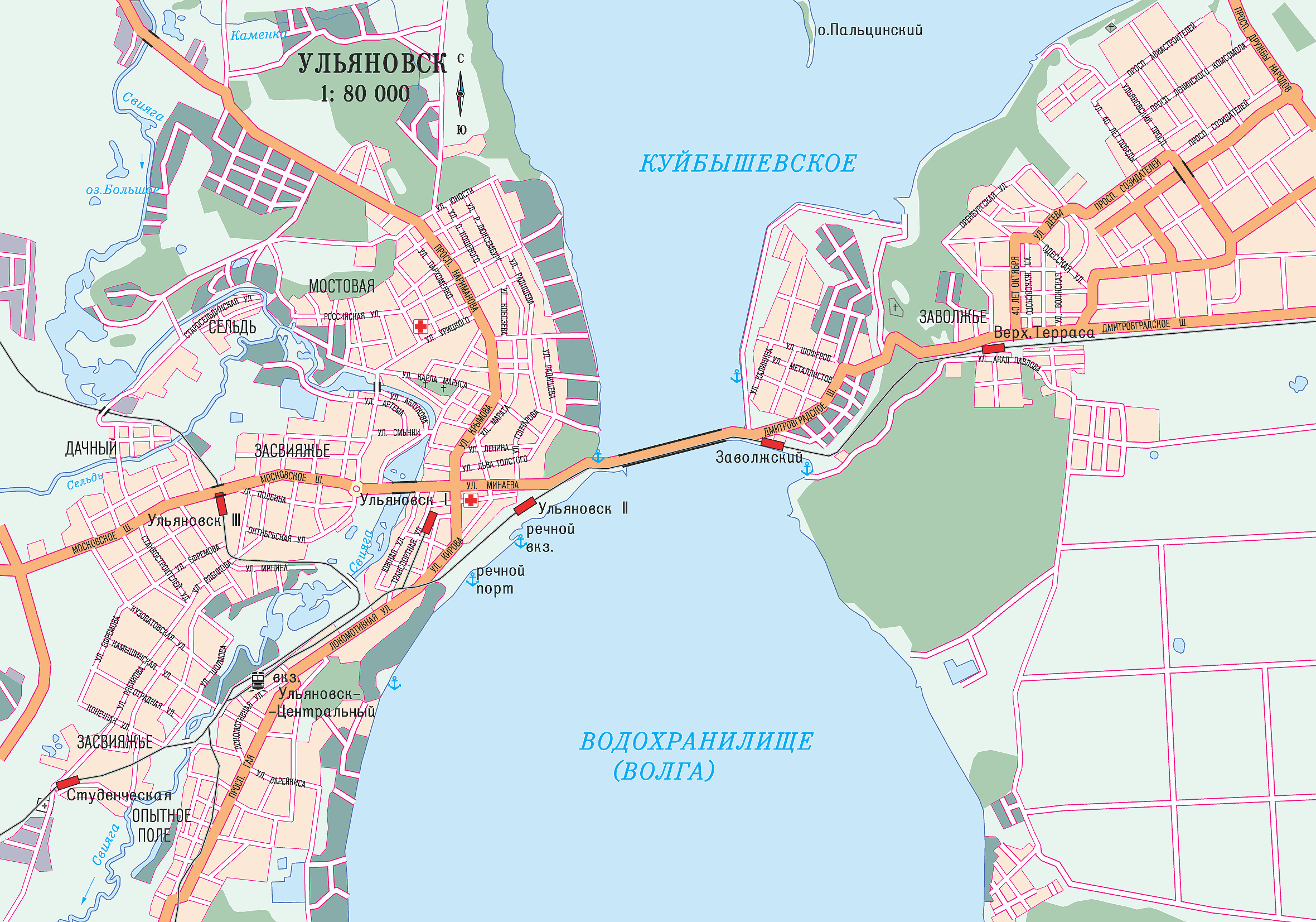 Map of Ulyanovsk