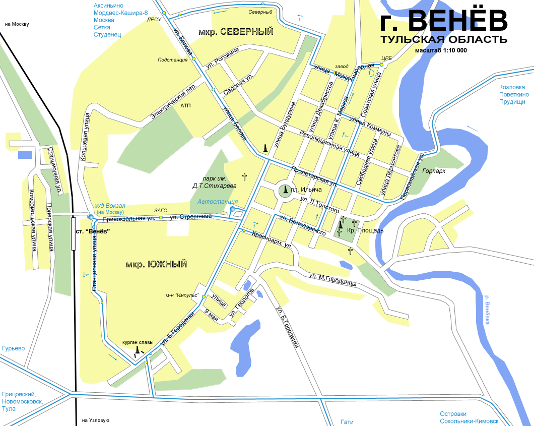 Map of Venev
