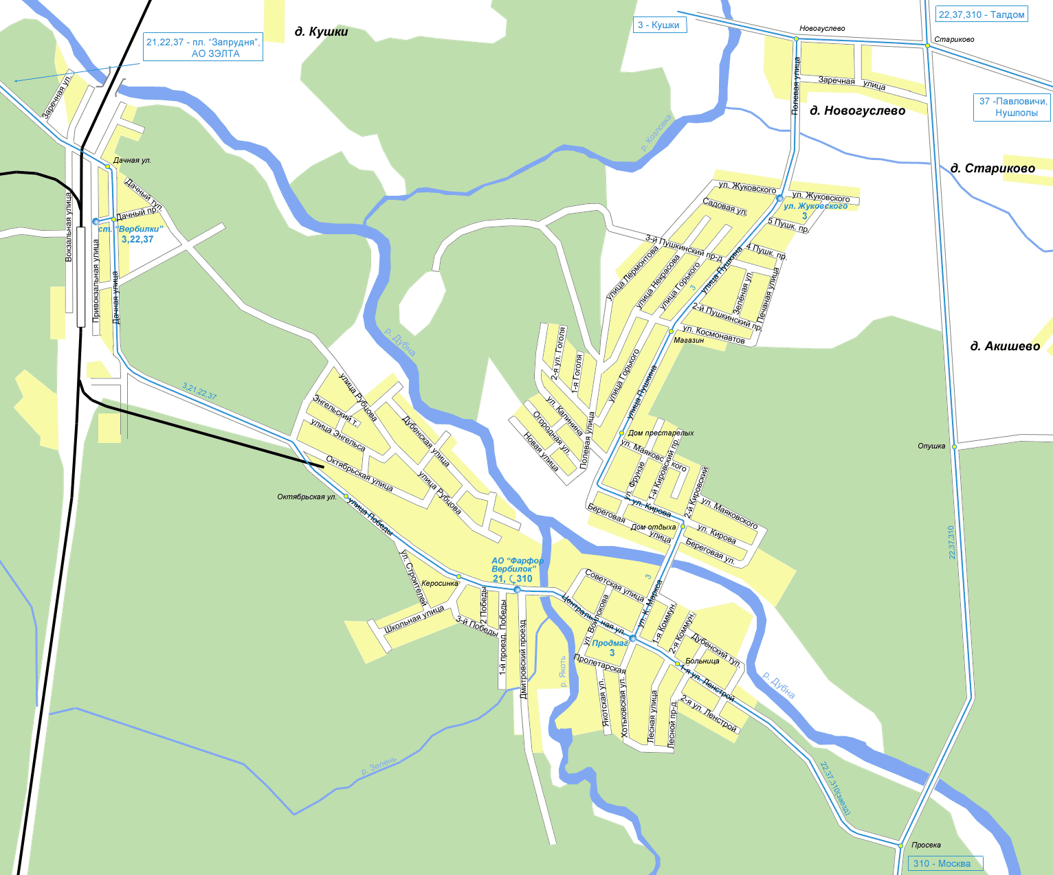 Map of Verbilki