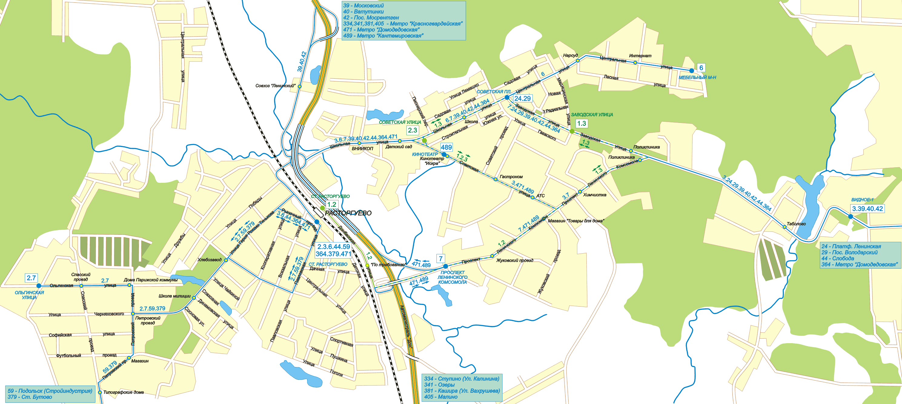 Map of Vidnoe