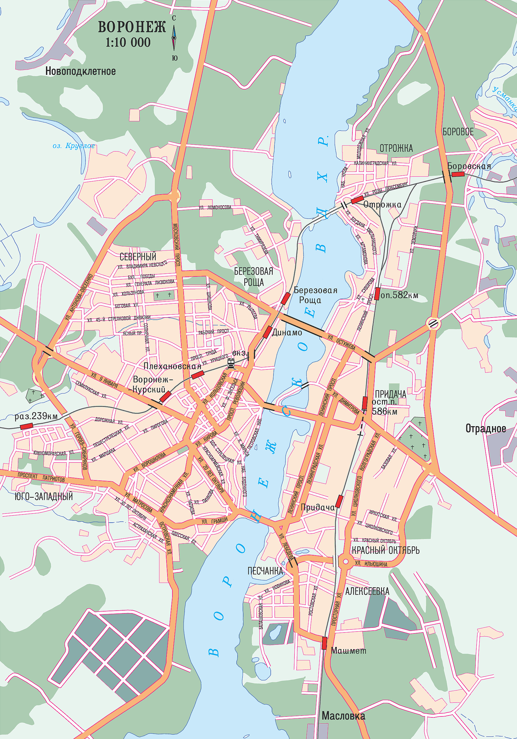 Map of Voronezh