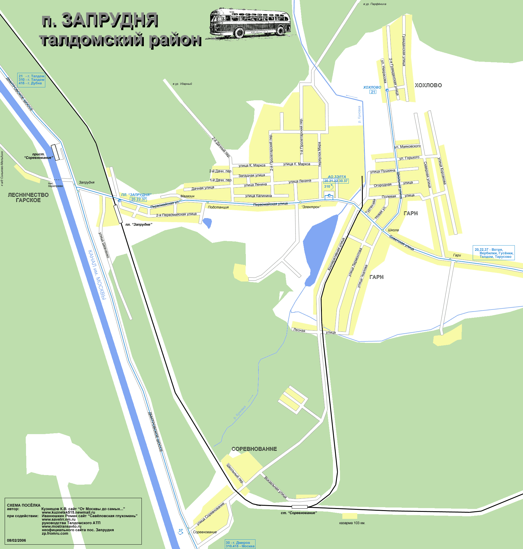 Map of Zaprudnya