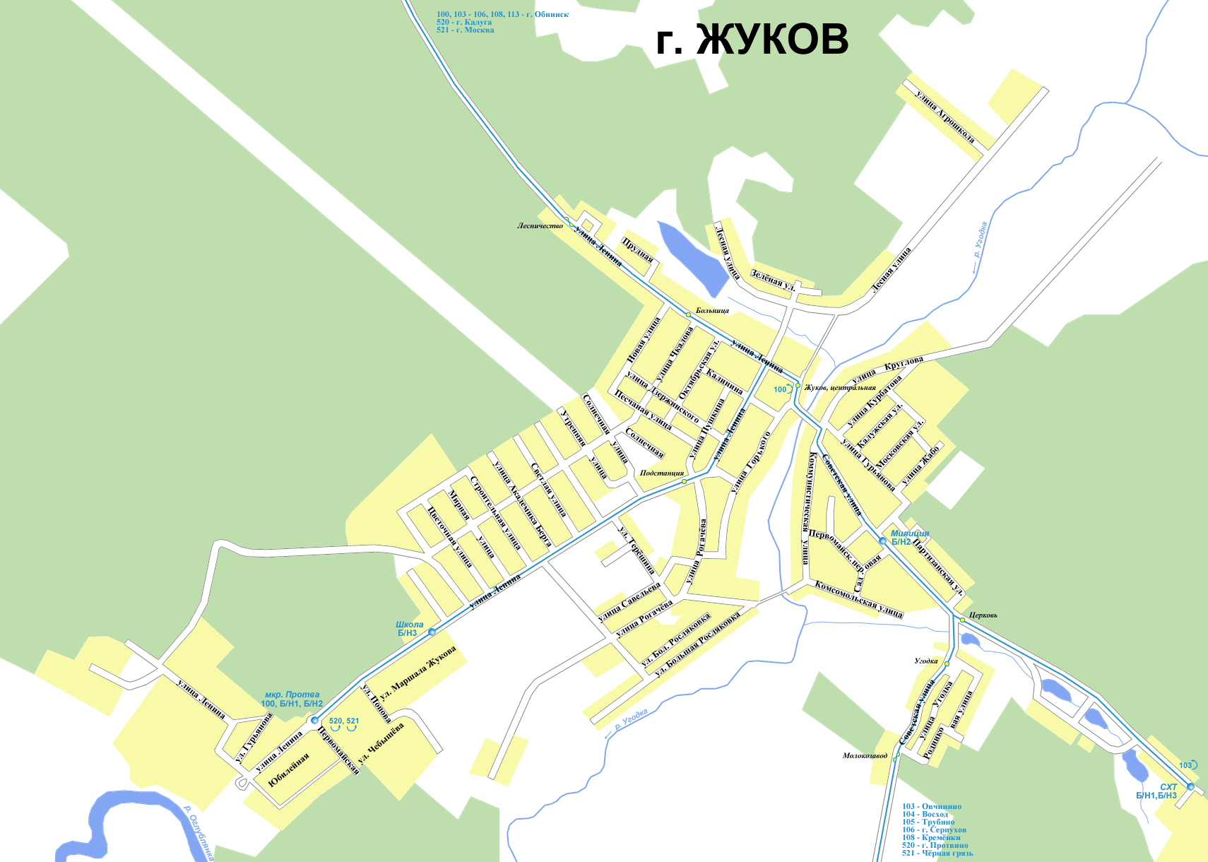 Map of Zhukov