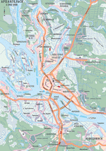 Map of Arkhangelsk