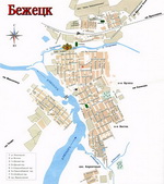 Map of Bezhetsk
