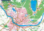 Map of Daugavpils