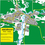 Map of Hvoynaya