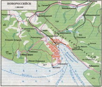 Map of suburb part of Novorossijsk