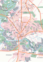 Map of Orenburg