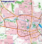 Map of Panevezys