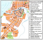 Map of central part of Pereslavl-Zalessky