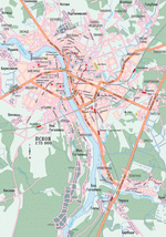 Map of Pskov