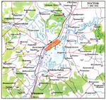 Map of suburb part of Rostov