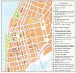 Map of central part of Samara