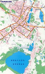 Map of Siauliai