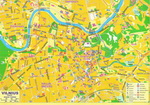 Map of central part of Vilnius