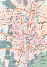 Map of Vladikavkaz