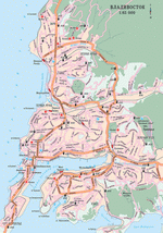 Map of Vladivostok