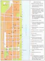 Map of central part of Volgograd