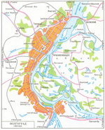 Map of suburb part of Volgograd