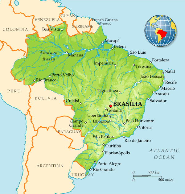 Map of Brazil