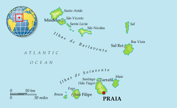 Map of Cape Verde