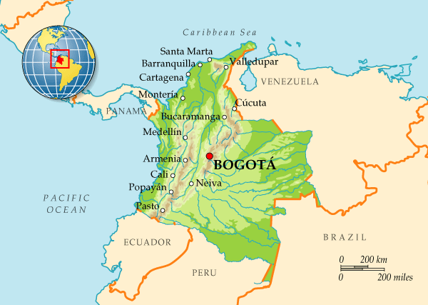 Map of Colombia