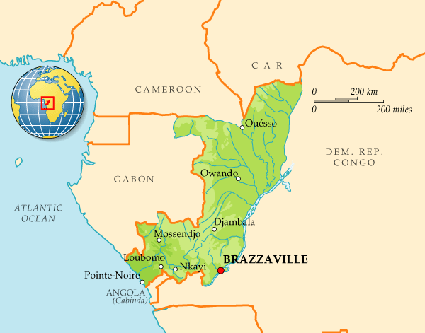 Map of Congo