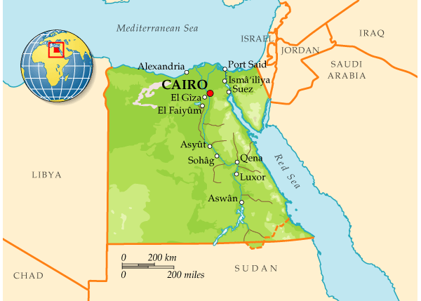 Map of Egypt