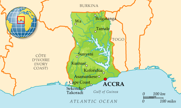 Map of Ghana