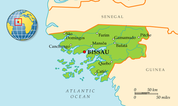 Map of Guinea-Bissau