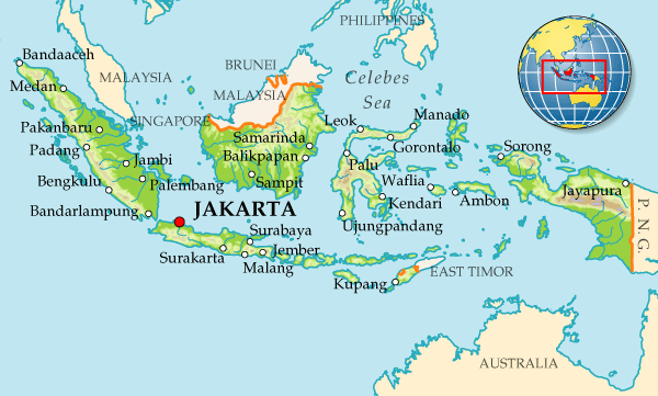 Map of Indonesia